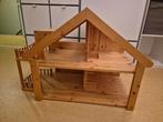 Houten Poppenhuis met Inrichting, Ophalen, Zo goed als nieuw, Poppenhuis