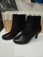 Laarzen zwart Clarks leer 39 ZGAN, Ophalen of Verzenden, Zo goed als nieuw, Zwart