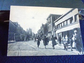 Haarlem NZH Tram. Blauwe Tram. Tempelierstraat. ca.1950 beschikbaar voor biedingen