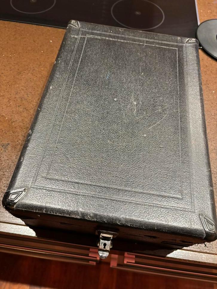 Originele His Master's Voice Platenspeler met Sleutels, Audio, Tv en Foto, Platenspelers, Gebruikt, Platenspeler, Overige merken