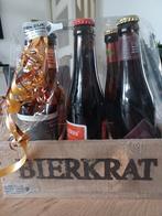 houten bierkratje met 6 speciaal bieren. van dijk wijnhandel, Ophalen, Nieuw, Flesje(s), Overige merken