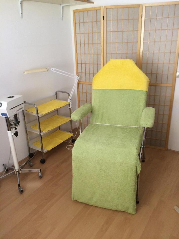 Behandel/massagestoel, vapazone, tabouret, werktafel + lamp, Witgoed en Apparatuur, Persoonlijke-verzorgingsapparatuur, Gebruikt