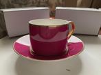 DRIE stuks koffiekop PIP Studio  - kop en schotel pink Nieuw, Nieuw, Ophalen of Verzenden, Overige stijlen, Kop(pen) en/of Schotel(s)