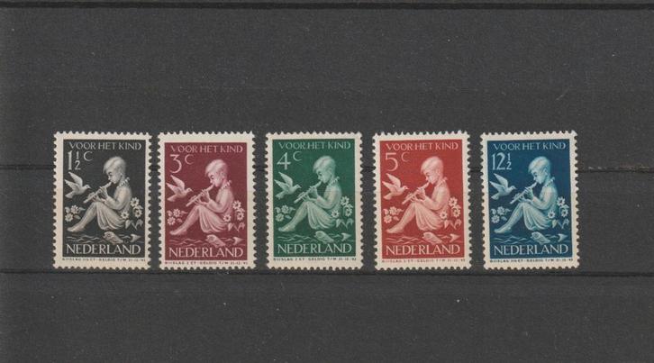 Nederland 1938, NVPH 313 t/m 317, Postfris., Postzegels en Munten, Postzegels | Nederland, Postfris, T/m 1940, Verzenden