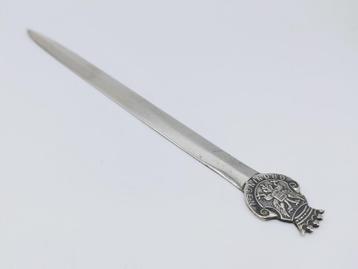 Zilveren brievenopener, Fa. Gerritsen, van Kempen, Zeist beschikbaar voor biedingen