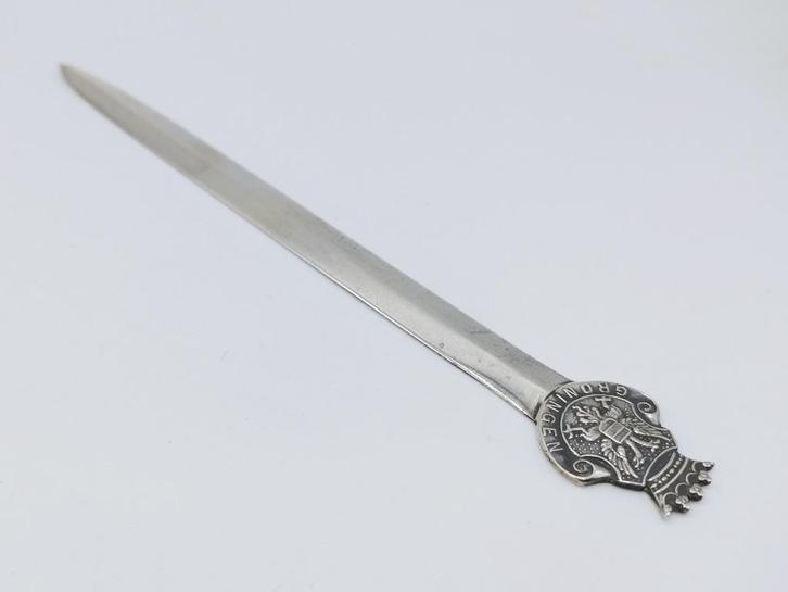 Zilveren brievenopener, Fa. Gerritsen, van Kempen, Zeist, Antiek en Kunst, Antiek | Goud en Zilver, Zilver, Verzenden