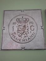 Wanddecoratie 1 Gulden 1970, Huis en Inrichting, Ophalen, Gebruikt