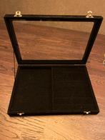 Zwarte sieradendoos met slot, Gebruikt, Zwart, Ophalen of Verzenden, Met slot