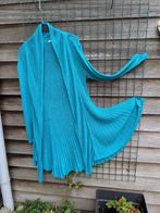 Lang turquoise vest Miss Etam, Kleding | Dames, Truien en Vesten, Blauw, Maat 46/48 (XL) of groter, Ophalen of Verzenden, Miss Etam