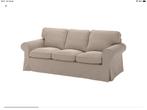 Beige 3 zits bank Ikea Ektorp, Ophalen, Gebruikt, Driepersoons, 75 tot 100 cm