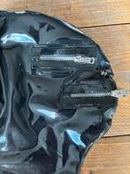 Hood met ritsen / Latex / Maat M, Verzenden, Zwart, Overige typen