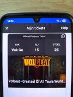 volbeat tickets, Tickets en Kaartjes, Twee personen, Oktober, Hard Rock of Metal