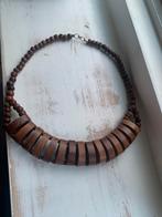 Houten ketting, Ophalen of Verzenden, Zo goed als nieuw, Bruin, Overige materialen
