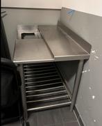 RVS Werktafel met Spoelbak werkbank, Ophalen, Gebruikt