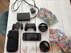 Nintendo switch met veel spellen en attributen, Spelcomputers en Games, Met games, Met 2 controllers, Ophalen of Verzenden, Zo goed als nieuw
