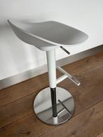 2x Ikea Janinge barkruk, wit, in hoogte verstelbaar, Ophalen, In hoogte verstelbaar, 60 tot 90 cm, Zo goed als nieuw