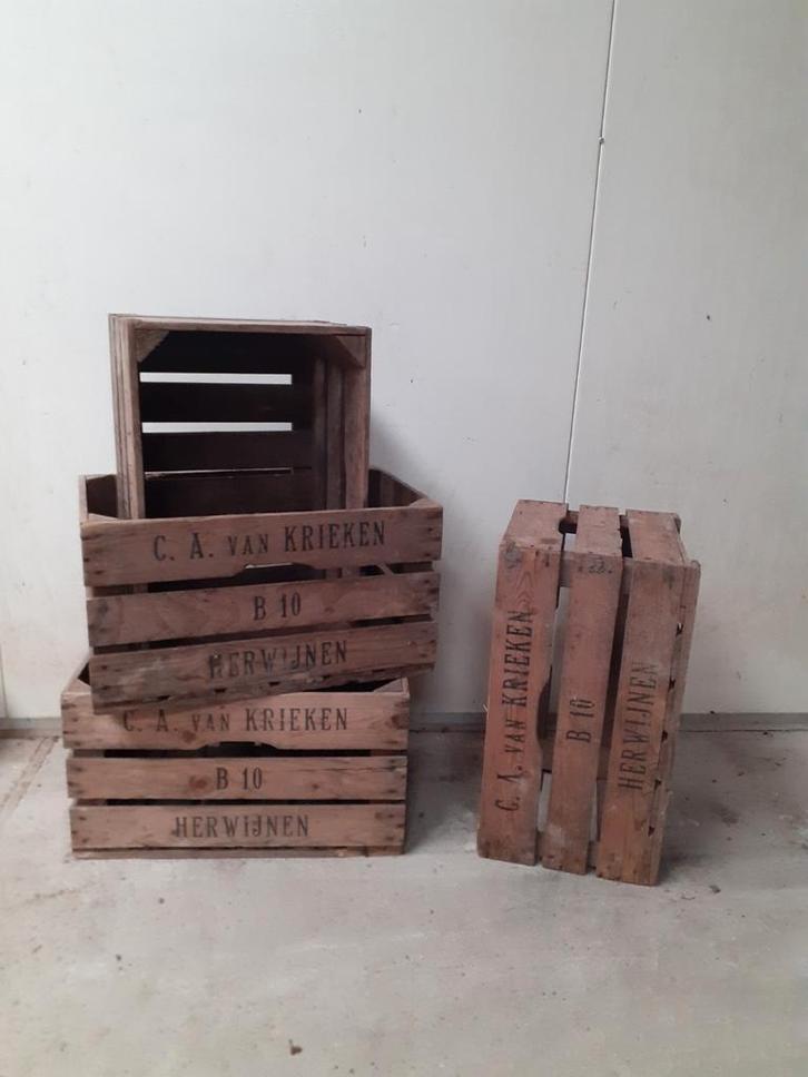 Diverse vintage fruitkisten voor 20 kg fruit - gebruikt, Huis en Inrichting, Woonaccessoires | Kisten, Gebruikt, Minder dan 50 cm