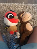 Knuffel Set: Vogel en Aap, Ophalen of Verzenden, Gebruikt, Overige typen