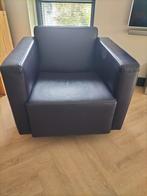 Leren stoel fauteuil Machalke, draaibaar, aubergine, Huis en Inrichting, Fauteuils, Ophalen, Zo goed als nieuw