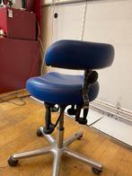 2x Tandartsstoel / Bureaukruk - Blauw, Ophalen of Verzenden, Gebruikt, Blauw, Bureaukruk