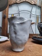 mooi grijs des pots vaasje roos model / Ø 8 cm / 12 cm hoog, Overige kleuren, Aardewerk of Porselein, Ophalen of Verzenden, Zo goed als nieuw