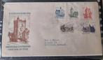 FDC Kastelenserie 1951  Nvph E5 getypt adres, Postzegels en Munten, Verzenden, Beschreven, Nederland