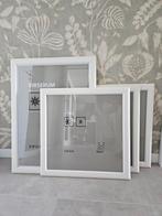 Hout, glas, wit IKEA lijsten 50x70 en 3x 50x50, Huis en Inrichting, Woonaccessoires | Lijsten, Ophalen, 50 tot 75 cm, Zo goed als nieuw