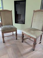 Set van 2 Antieke Houten Stoelen, Huis en Inrichting, Hout, Gebruikt, Twee, Bruin