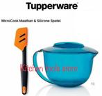 Tupperware set microcook schenkkan 1L silicone spatel breed, Ophalen of Verzenden, Nieuw, Oranje, Overige typen