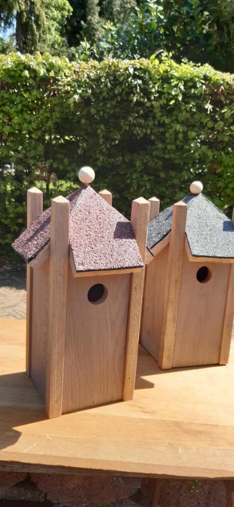 Hooiberg   Eiken vogelhuisje / nestkast, Tuin en Terras, Vogelhuisjes en Vogelbaden, Nieuw, Ophalen of Verzenden