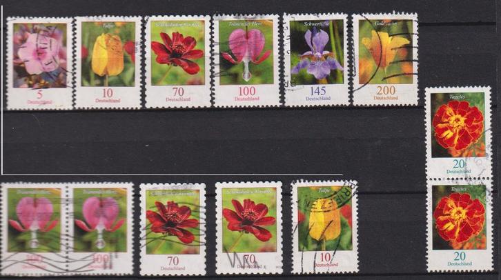 Duitsland 2015 Bloemen, Postzegels en Munten, Postzegels | Thematische zegels, Gestempeld, Dier of Natuur, Verzenden