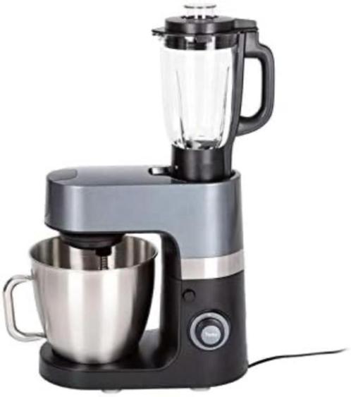 Professionele keukenmachine 1300 Watt, 6,3 liter grijs/zwart, Witgoed en Apparatuur, Keukenmixers, Zo goed als nieuw, 4 liter of meer