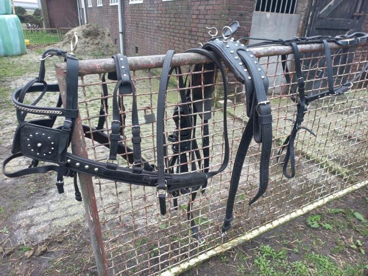 Zeer netjes enkelspantuig pony maat, Dieren en Toebehoren, Paarden en Pony's | Hoofdstellen en Tuigage, Zo goed als nieuw, Dressuur