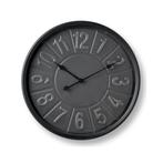 Feelings 'Notre' Black metalen wandklok (60 cm), Verzenden, Nieuw, Analoog, Wandklok