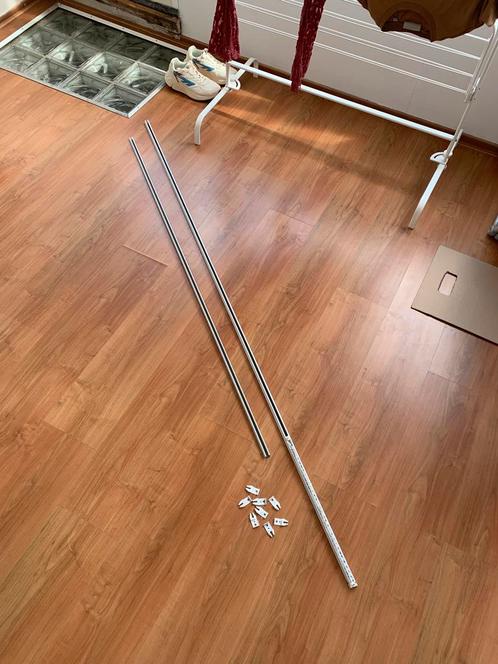 Gordijnrails 1,5 & 2 meter lang, Huis en Inrichting, Stoffering | Gordijnen en Lamellen, Gebruikt, Minder dan 100 cm, 150 tot 200 cm