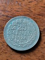 25 Cent 1928 - Koningin Wilhelmina, Postzegels en Munten, Munten | Nederland, Zilver, 25 cent, Ophalen of Verzenden, Koningin Wilhelmina
