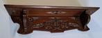 Grote friese kerfsnede wand console houtsnijwerk wandplank, Antiek en Kunst, Verzenden
