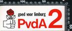 Sticker: PVDA - Goed voor Limburg, Verzamelen, Stickers, Verzenden, Zo goed als nieuw, Bedrijf of Vereniging