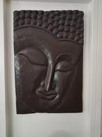 Massief eiken houten Boedha paneel, Huis en Inrichting, Woonaccessoires | Boeddhabeelden, Ophalen