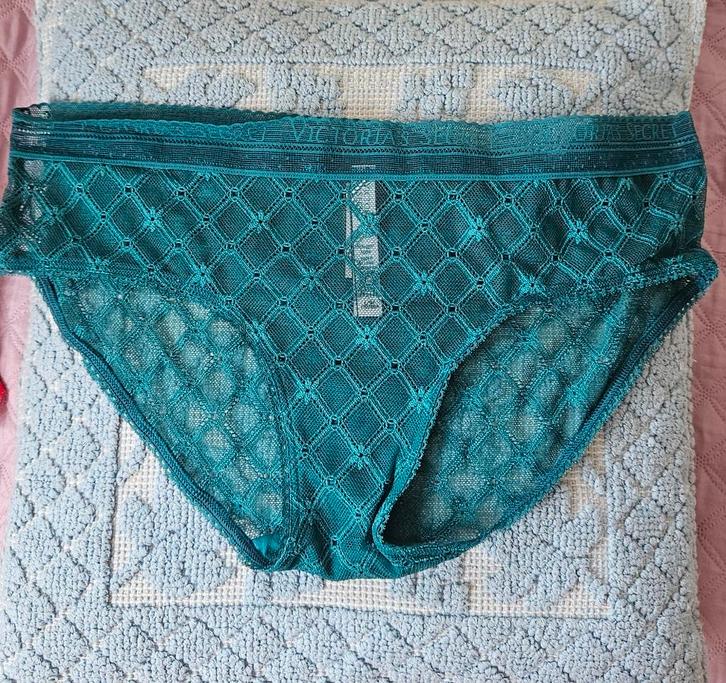 Nieuw Victoria's Secret hiphugger/hipster L, Kleding | Dames, Ondergoed en Lingerie, Slip, Groen, Ophalen of Verzenden
