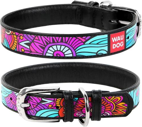 WAUDOG Summer Lederen Halsband Zwart Nekomtr 30-39 cm -30%!, Dieren en Toebehoren, Hondenhalsbanden en Penningen, Nieuw, Handgemaakt