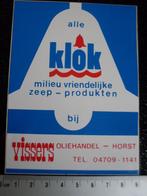 sticker vissers oliehandel horst klok logo zeep produkten, Verzenden, Zo goed als nieuw, Bedrijf of Vereniging