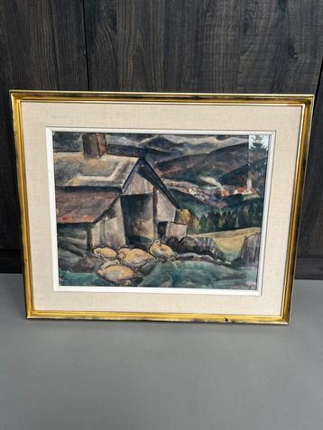 Leo van Gestel schilderij; Beiers landschap beschikbaar voor biedingen