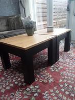 Set van 2 salontafels met lades, Ophalen, 50 tot 100 cm, Vierkant, 50 tot 100 cm