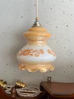 Vintage Franse Opaline lampen, licht oranje/parelmoer kleur, Antiek en Kunst, Ophalen of Verzenden