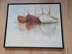 Susanne Heinen Schilderij - Boten op Wad, Antiek en Kunst, Kunst | Schilderijen | Klassiek, Ophalen