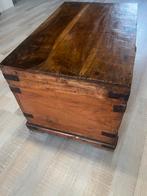 Deken kist .Salon tafel . Schatkist, Ophalen, 100 tot 150 cm, Teakhout, Zo goed als nieuw