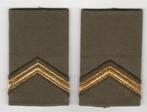 Set rangen epauletten Sergeant (B9), Verzamelen, Militaria | Algemeen, Ophalen of Verzenden, Landmacht, Nederland, Embleem of Badge