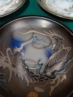 Servies Foreign, zwart blauw, 5x schotel, 6x kopje, suikerpo, Huis en Inrichting, Keuken | Servies, Ophalen of Verzenden, 'T Olde Gre-j