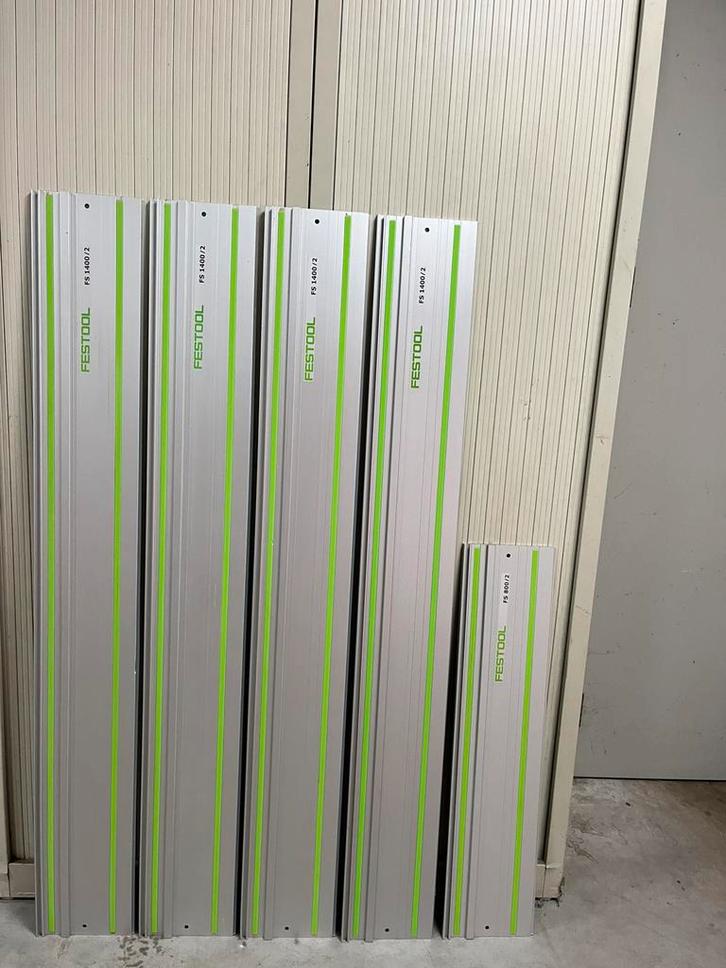 Zeer nette gebruikte Festool geleiders, Doe-het-zelf en Verbouw, Gereedschap | Zaagmachines, Zo goed als nieuw, Invalzaag, 1200 watt of meer